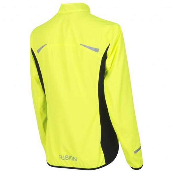 Grote foto fusion s1 run jack dames yellow size medium kleding dames sportkleding