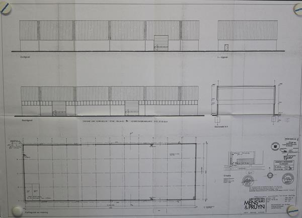 Grote foto staalconstructie 20x60m zakelijke goederen bedrijfs onroerend goed