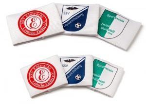 Grote foto aanvoerdersband met print van uw logo of tekst uniek per el sport en fitness voetbal