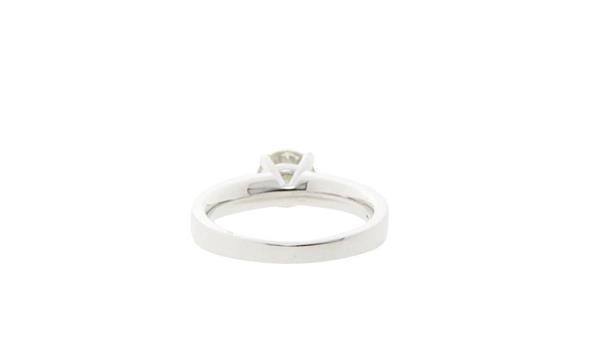 Grote foto witgouden solitair ring met 0.95crt. diamant 18 krt nieuw kleding dames sieraden
