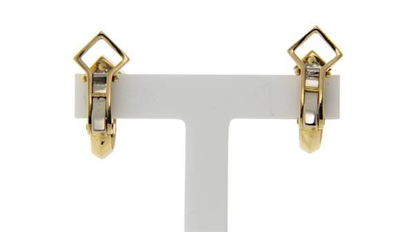 Grote foto gouden oorclips met diamant 18 krt kleding dames sieraden