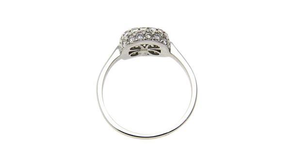 Grote foto witgouden ring met diamant van diamonde 14 krt nieuw kleding dames sieraden