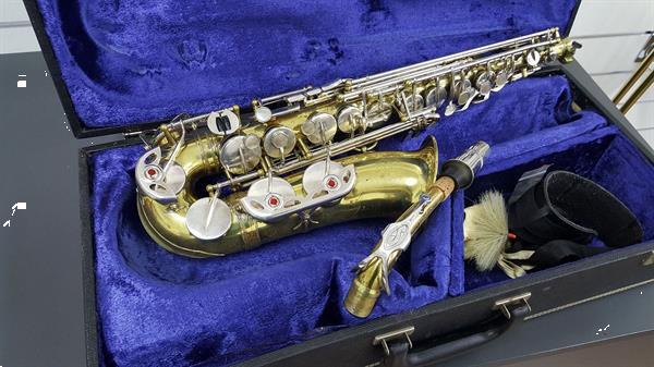 Grote foto altsaxofoon vintage uit de jaren 60 muziek en instrumenten saxofoons