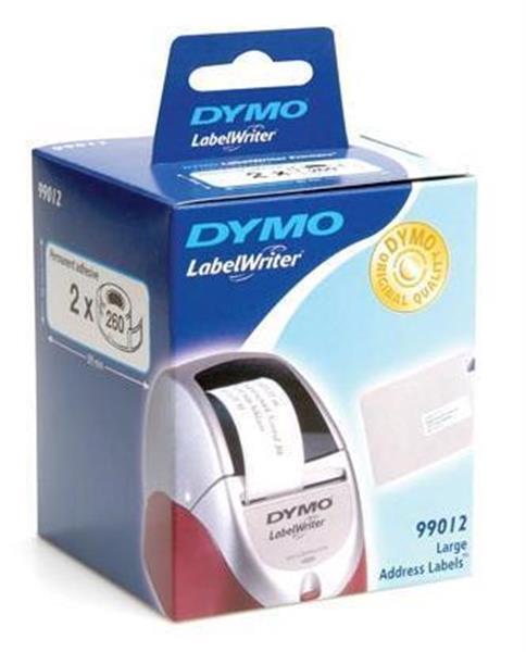 Grote foto dymo etiket 99012 labelwriter 36x89mm 520stuks 20al zakelijke goederen kantoorartikelen