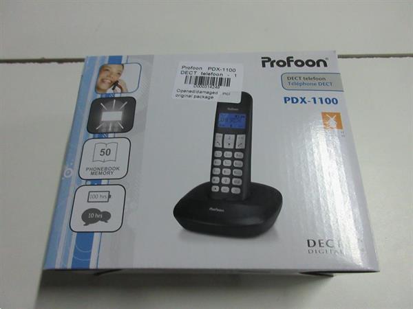 Grote foto profoon pdx 1100 dect telefoon 1 handpost duidelijk verl telecommunicatie mobieltjes