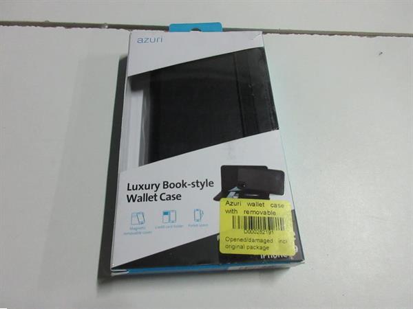 Grote foto azuri wallet case with removable magnetic cover zwart vo telecommunicatie toebehoren en onderdelen