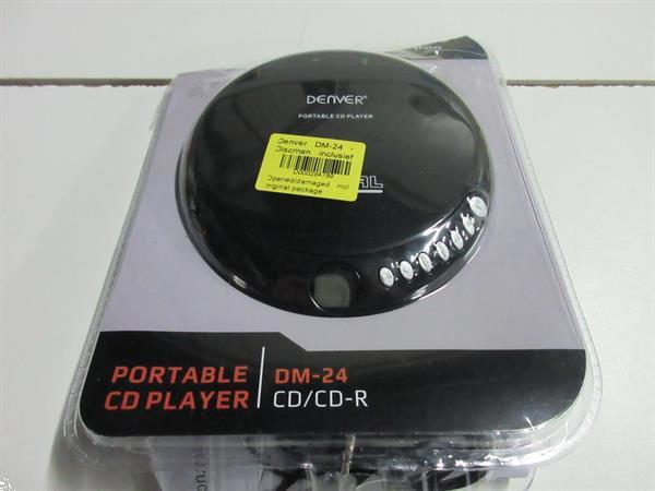Grote foto denver dm 24 discman inclusief oordopjes zwart 20al 2 audio tv en foto dvd spelers en dvd recorders