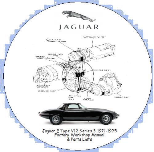 Grote foto jaguar e type v12 series 3 1971 1975 auto onderdelen handleidingen