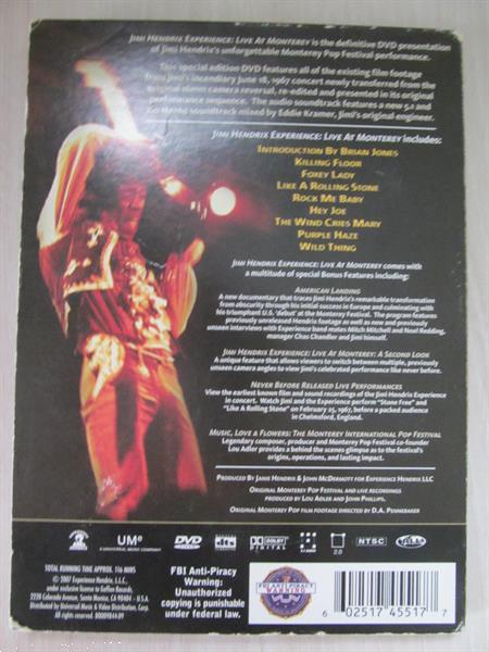 Grote foto dvd jimi hendrix live at monterey cd en dvd muziek en concerten
