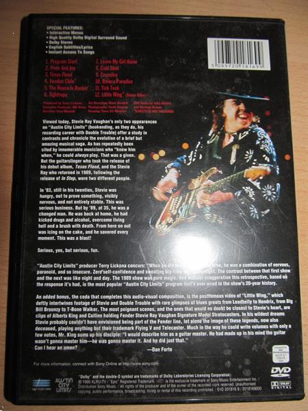 Grote foto dvd stevie ray vaughan live from austin texas cd en dvd muziek en concerten