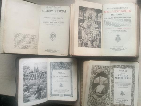Grote foto 4 oude antieke kerkboeken van 1920 boeken religie