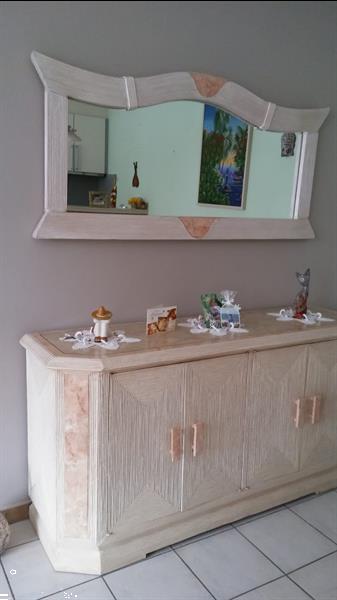 Grote foto rotan dressoir spiegel huis en inrichting dressoirs