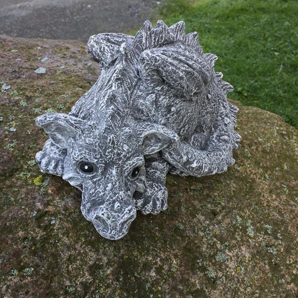 Grote foto vijver decoratie dragon beeldje dragon beeldjes tuindecora verzamelen beelden en beeldjes