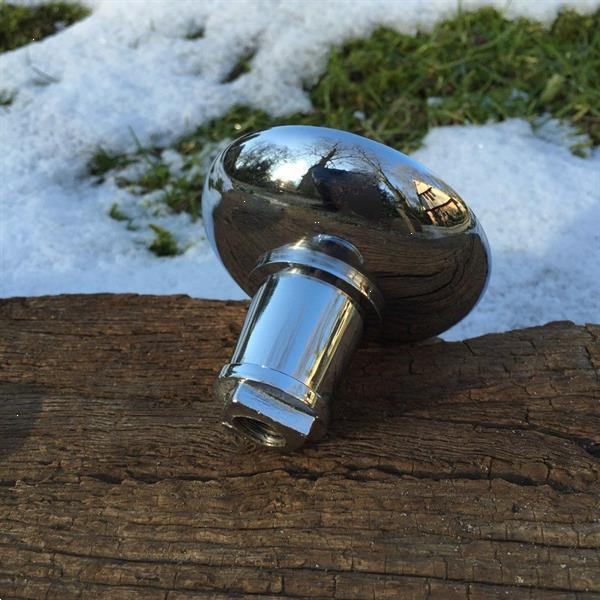 Grote foto 1 deurknop met rozet vaste niet draaibaar massief chro doe het zelf en verbouw materialen en producten