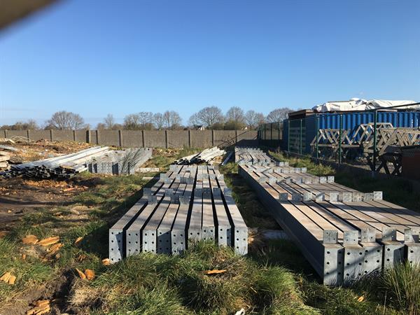 Grote foto gedemonteerde stalen constructie loods te koop doe het zelf en verbouw loodsen