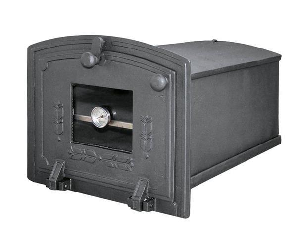 Grote foto broodoven met temperatuurmeter en kijkvenster oven om in te tuin en terras buitenkeukens