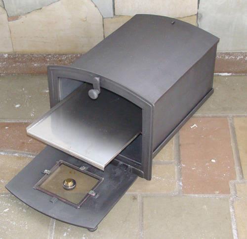 Grote foto broodoven met temperatuurmeter en kijkvenster oven om in te tuin en terras buitenkeukens