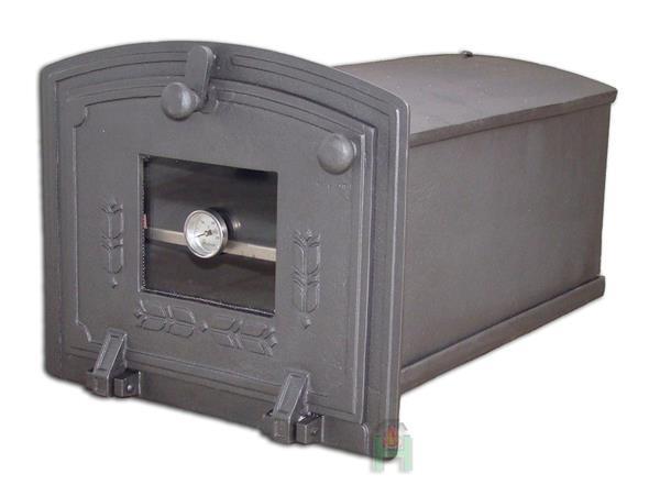 Grote foto broodoven met temperatuurmeter en kijkvenster oven om in te tuin en terras buitenkeukens