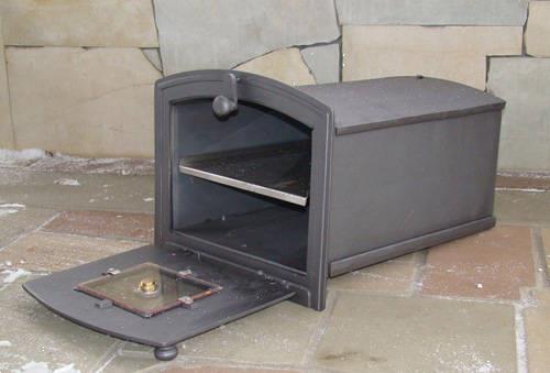 Grote foto broodoven met temperatuurmeter en kijkvenster oven om in te tuin en terras buitenkeukens