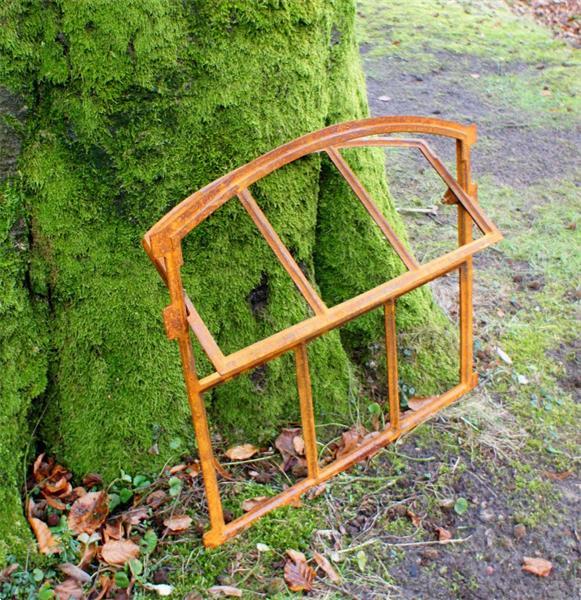 Grote foto ijzeren raam venster met deur klapbaar gedeelte antiek antiek en kunst curiosa en brocante