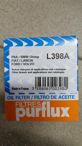 Grote foto oliefilter purflux ref l398a auto onderdelen filters