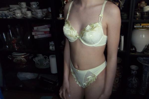Grote foto lady secret setjes geel met string 75b kleding dames ondergoed en lingerie