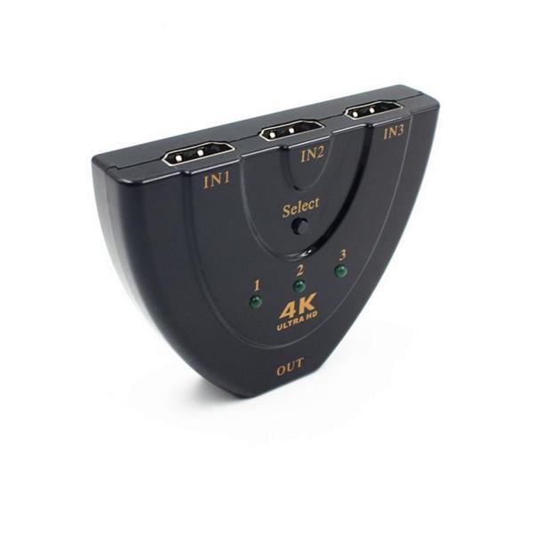 Grote foto 4k hdmi splitter verdeler 3 poorten 3x ingang switch hub computers en software overige