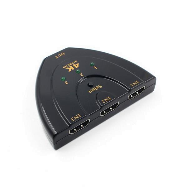 Grote foto 4k hdmi splitter verdeler 3 poorten 3x ingang switch hub computers en software overige