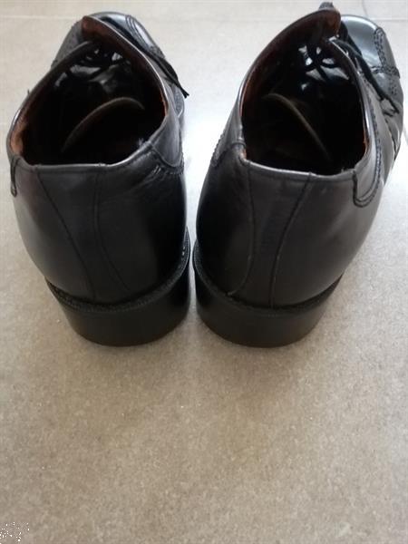 Grote foto kwalitatieve zwarte schoenen met sierstiksels 44 kleding heren schoenen