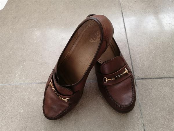 Grote foto comfortabele bruine schoenen met sleehak van ara kleding dames schoenen