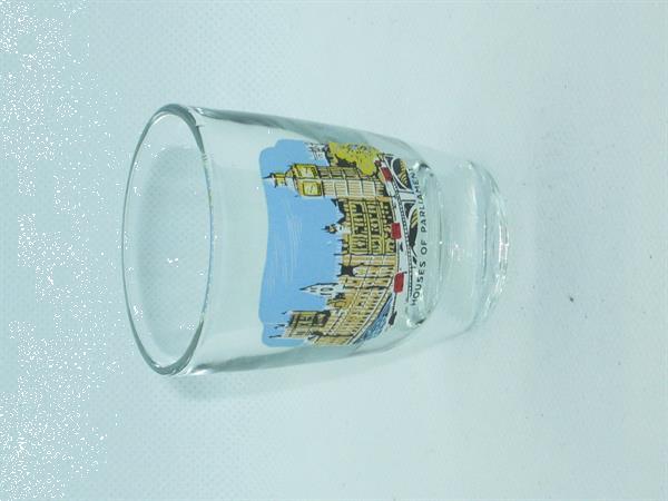 Grote foto shotglas houses of parliament verzamelen glas en borrelglaasjes