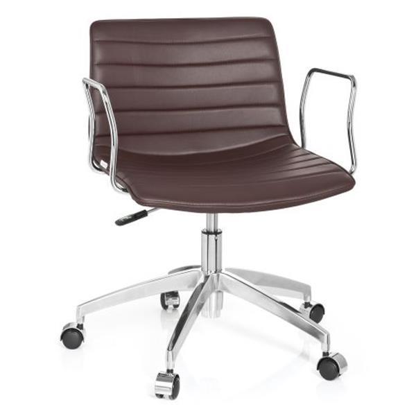 Grote foto levi thuisgebruik bureaustoel bruin huis en inrichting stoelen