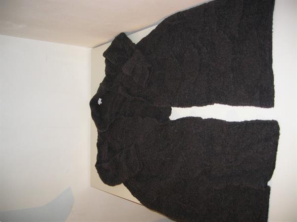 Grote foto zwarte shrug sweater maat 40 armani collezioni kleding dames truien en vesten