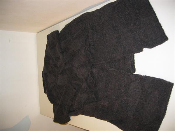 Grote foto zwarte shrug sweater maat 40 armani collezioni kleding dames truien en vesten