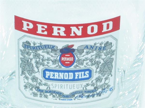 Grote foto glas pernod spiritueux anise pernod fils verzamelen glas en borrelglaasjes