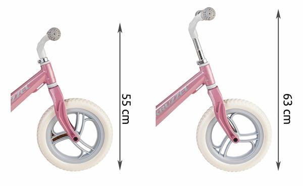 Grote foto kinderfiets loopfiets met verlichte wielen roze blauw sport en fitness overige sport en fitness