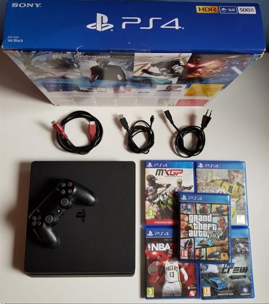 Grote foto sony playstation 4 slim 500gb spelcomputers games playstation 4