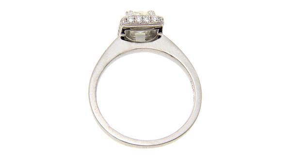 Grote foto witgouden ring met diamant 14 krt nieuw kleding dames sieraden