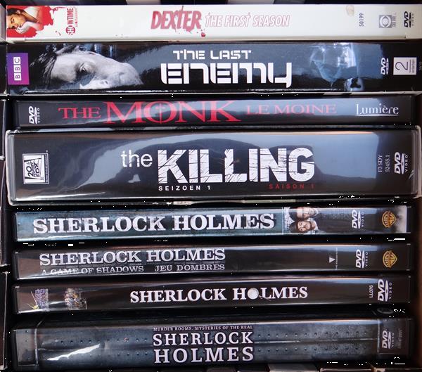 Grote foto lot van 78 dvd genre misdaad thriller audio tv en foto dvd films