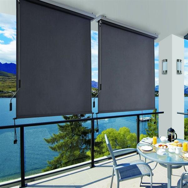 Grote foto verticale luifel zonwering voor balkon of terras 160 x 250 huis en inrichting woningdecoratie