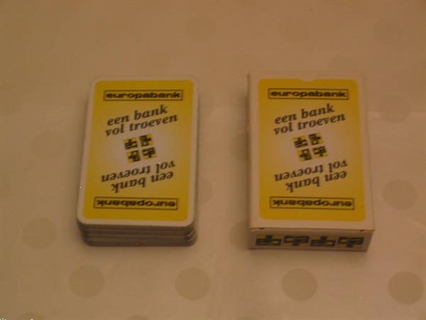 Grote foto speelkaarten europabank verzamelen kaarten en prenten