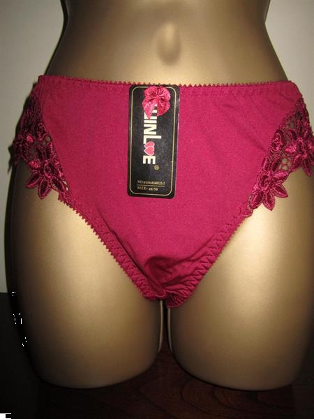 Grote foto chique wijnrode bh met slip voor d cups kleding dames ondergoed en lingerie