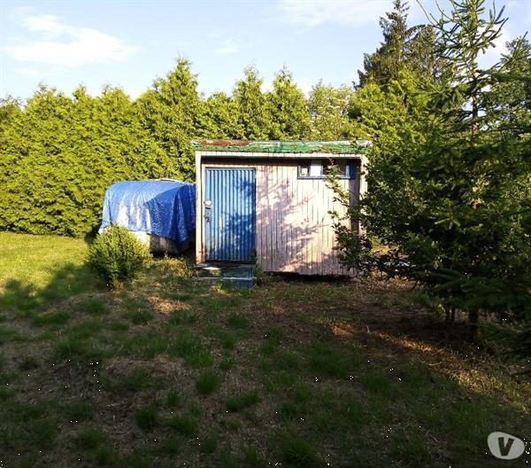 Grote foto een landbouwe grond met residentiele caravaan caravans en kamperen caravan