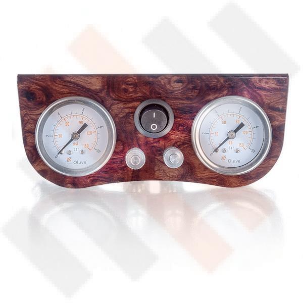 Grote foto compressorset oluve 215 wortelnoten glanzend manometerpane caravans en kamperen caravan accessoires