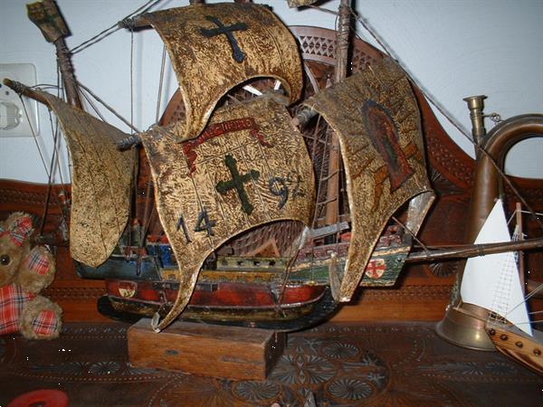 Grote foto antiek schip antiek en kunst decoraties