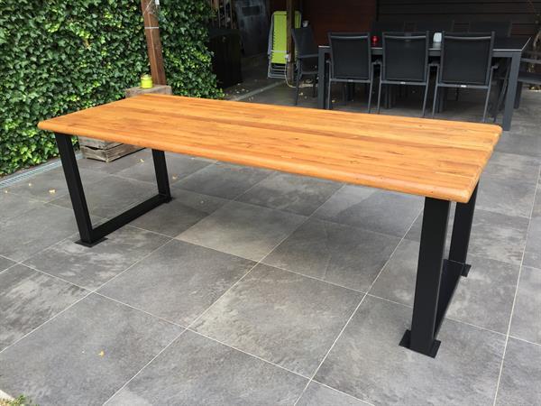 Grote foto industriele tafel huis en inrichting eettafels