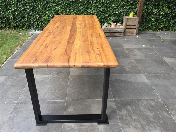 Grote foto industriele tafel huis en inrichting eettafels