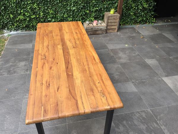 Grote foto industriele tafel huis en inrichting eettafels