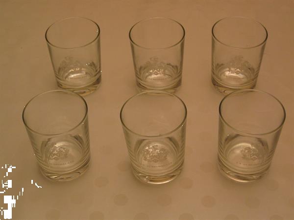 Grote foto 6 glazen f.x. de beukelaer verzamelen glas en borrelglaasjes