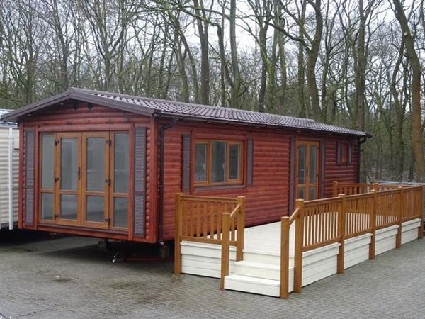 Grote foto zweden chalet hout 1 slaapkamer caravans en kamperen stacaravans